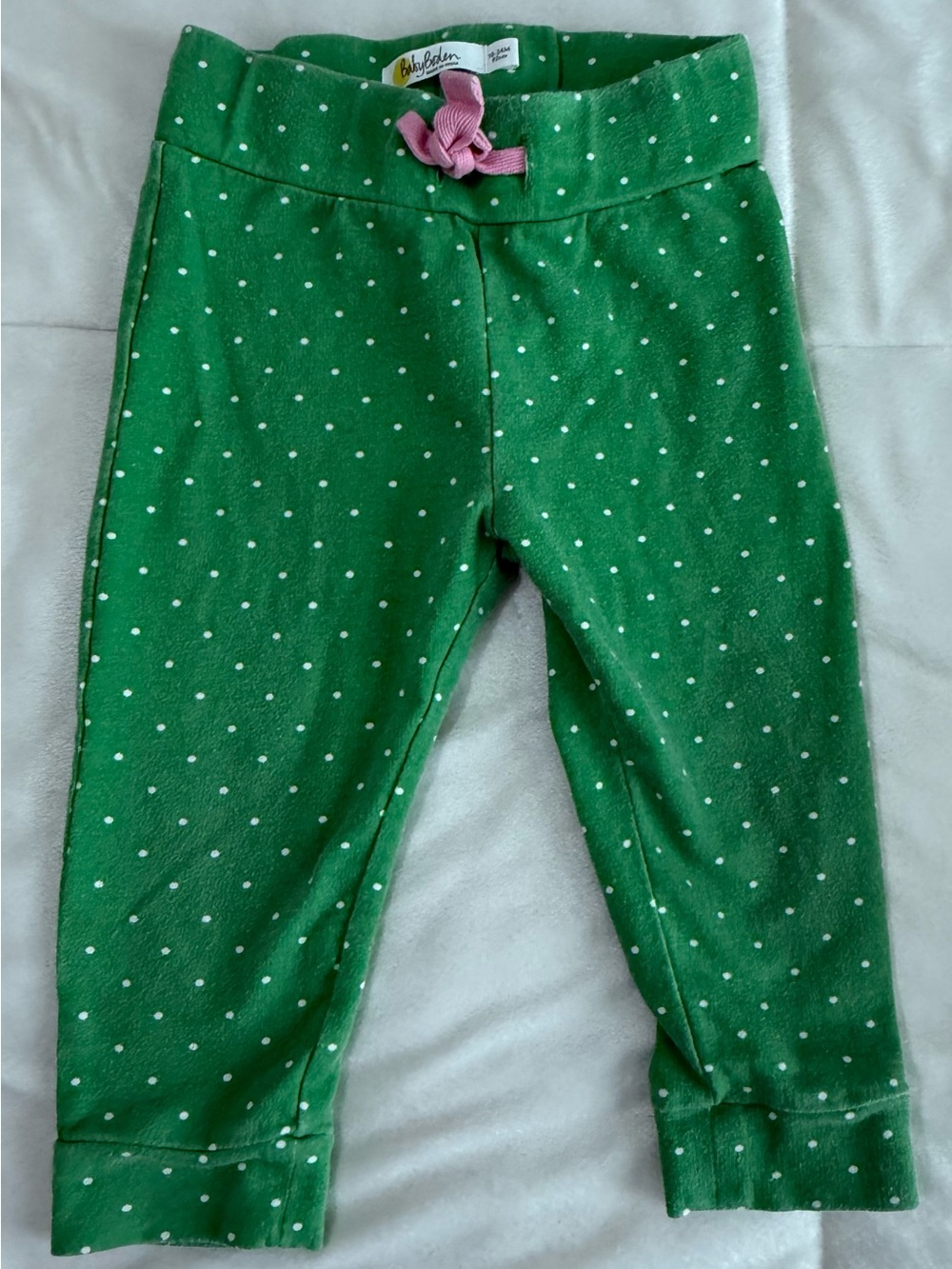 Baby Boden Green Polka Dot Jogger Pants 18-24M Toddler